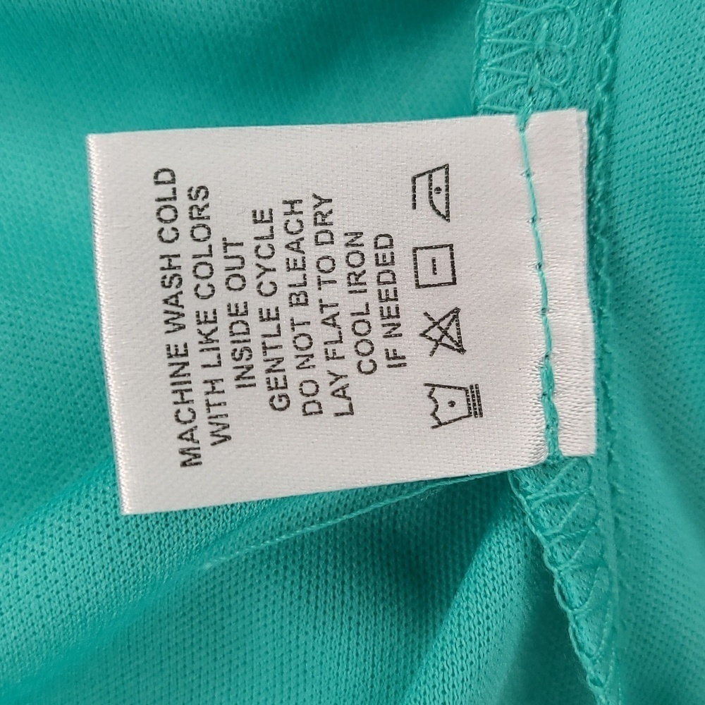 Tacera long bell sleeved teal dress. Lined crochet. Sz. S - Picture 8 of 8